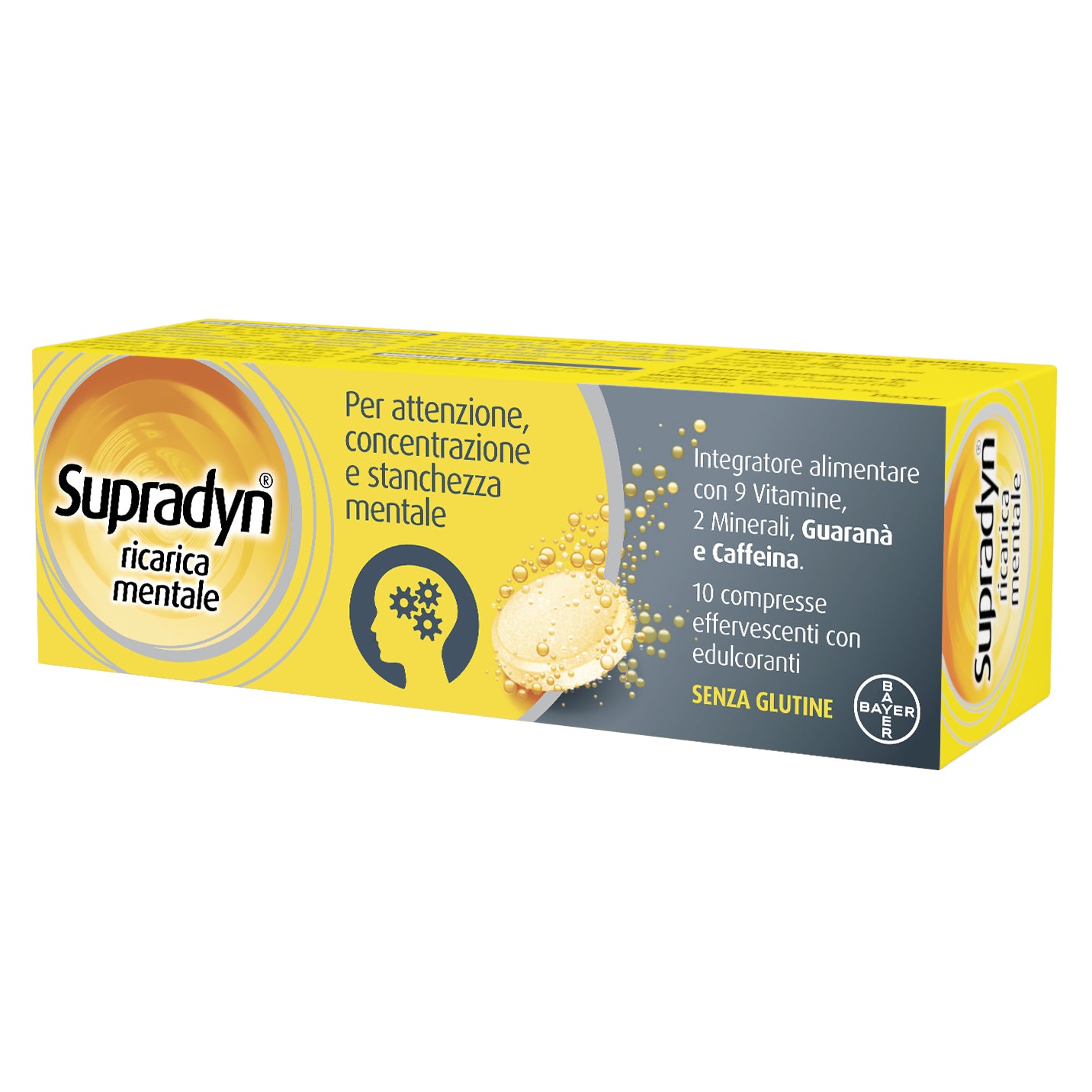 SUPRADYN RICARICA MENTALE 10 COMPRESSE- Integratore multivitaminico per l'affaticamento mentale