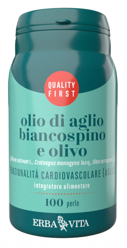 OLIO DI AGLIO BIANCOSPINO E OLIVO 100 PERLE