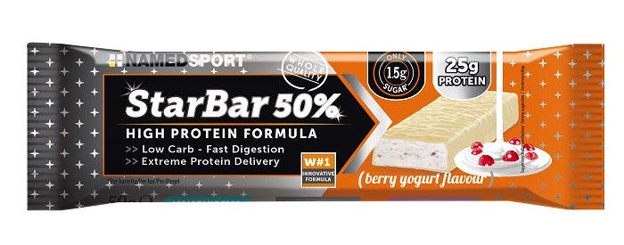 NamedSport StarBar 50% Berry Yogurt Flavour