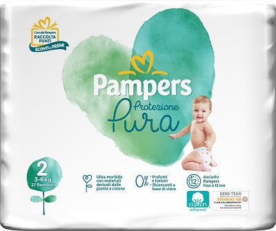 PAMPERS PROTEZIONE PURA NATURELLO MINI CP 27 PEZZI