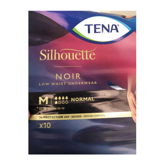 TENA SILHOUETTE NOIR M 10 PEZZI