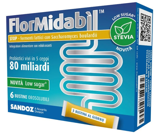 FLORMIDABIL STOP 6 BUSTINE CON STEVIA