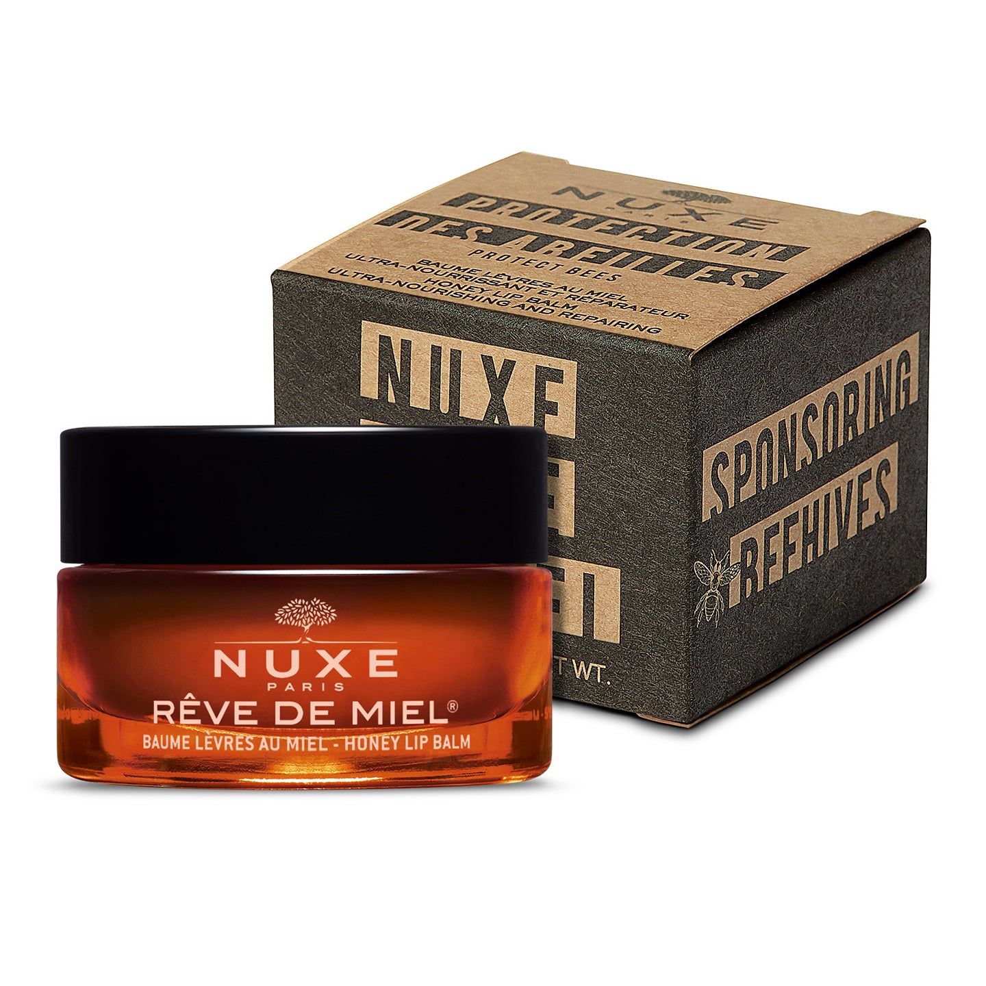 NUXE REVE DE MIEL BALSAMO LABBRA RIPARATORE AL MIELE EDIZIONE LIMITATA PROTECTION DES ABEILLES 15 G