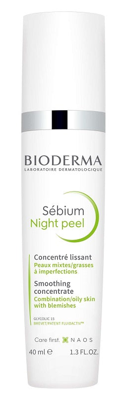 Bioderma Sébium Night Peel Trattamento Viso Levigante Anti-Imperfezioni 40ml