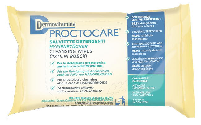 Dermovitamina Proctocare Salviette detergenti 15 pezzi