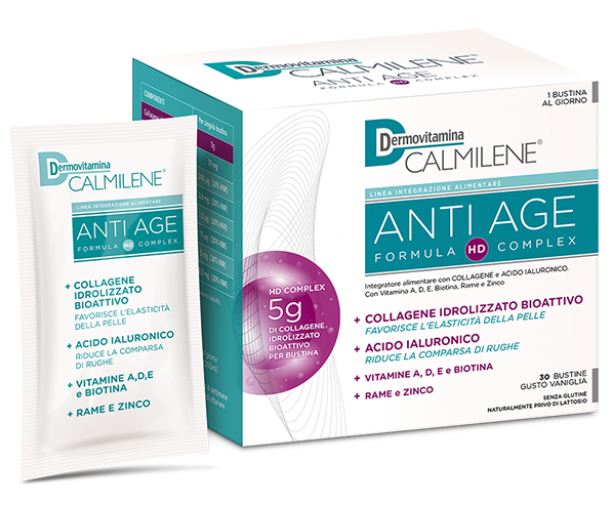 Dermovitamina Calmilene Anti Age Complex Collagene ed Acido Ialuronico 30 buste vaniglia