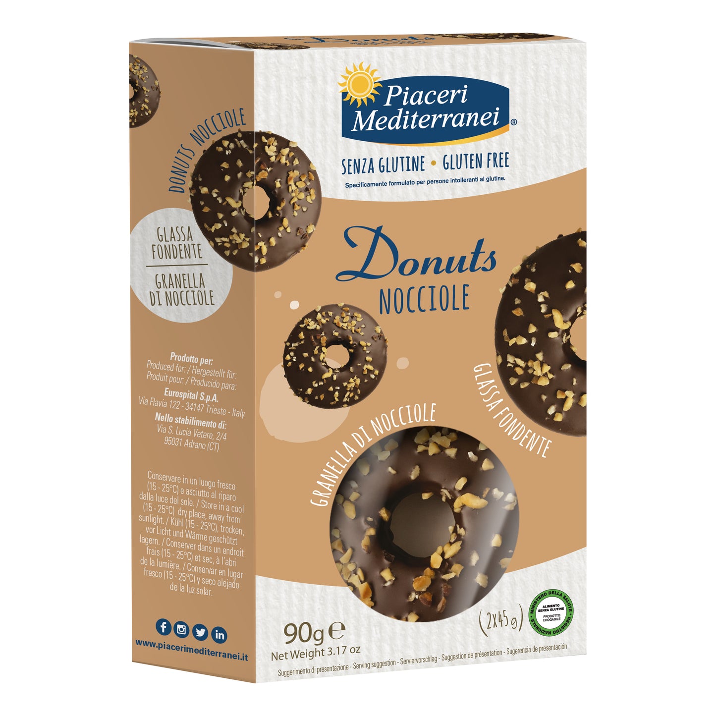 PIACERI MEDITERRANEI DONUTS WHITE 90 G