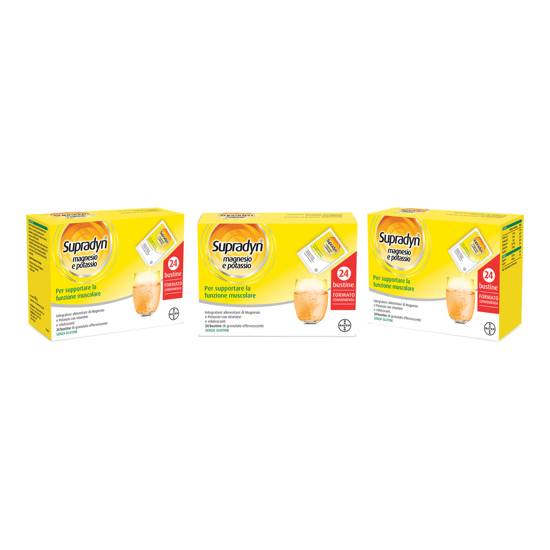 SUPRADYN MAGNESIO e POTASSIO 24+14 BUSTE (EDIZIONE LIMITATA) - Integratore multivitaminico per stanchezza ed affaticamento