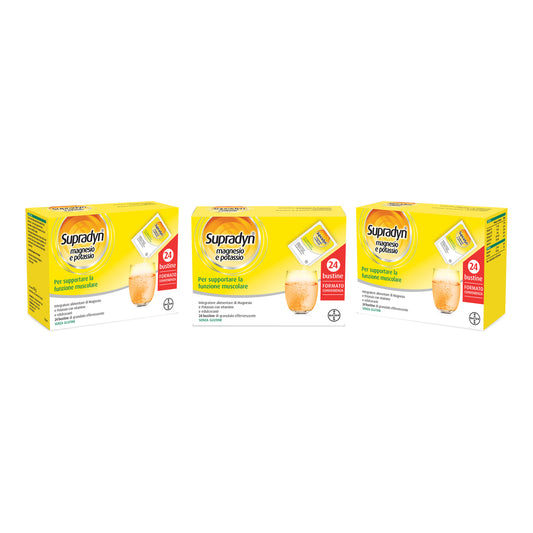 SUPRADYN MAGNESIO e POTASSIO 24+14 BUSTE (EDIZIONE LIMITATA) - Integratore multivitaminico per stanchezza ed affaticamento
