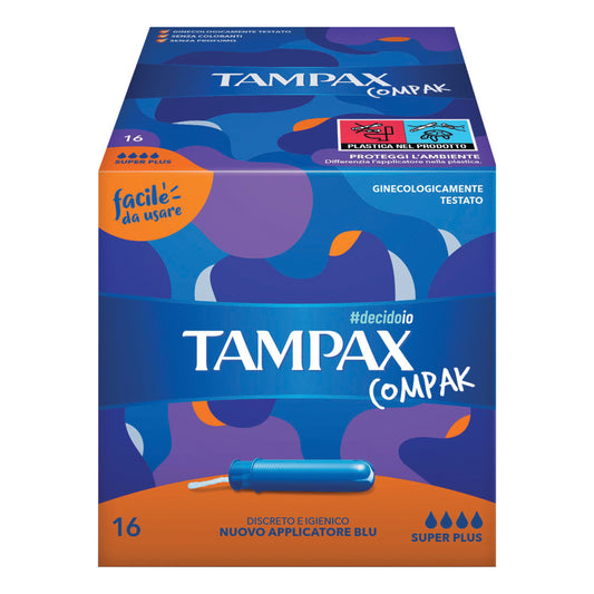 TAMPAX COMPAK ASSORBENTE INTERNO SUPER PLUS 16 PEZZI