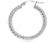 BJT990 ORECCHINI BRAIDED HOOP STAINLESS STEEL