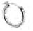 BJT992 ORECCHINI CRYSTAL HOOP STAINLESS STEEL