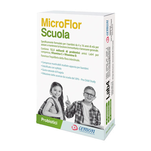 MICROFLOR SCUOLA 30 CAPSULE MASTICABILI