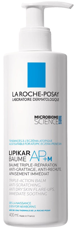 LA ROCHE POSAY LIPIKAR BAUME AP+ M - Balsamo riparatore a tripla azione per pelle secca o a tendenza atopica.  400ML