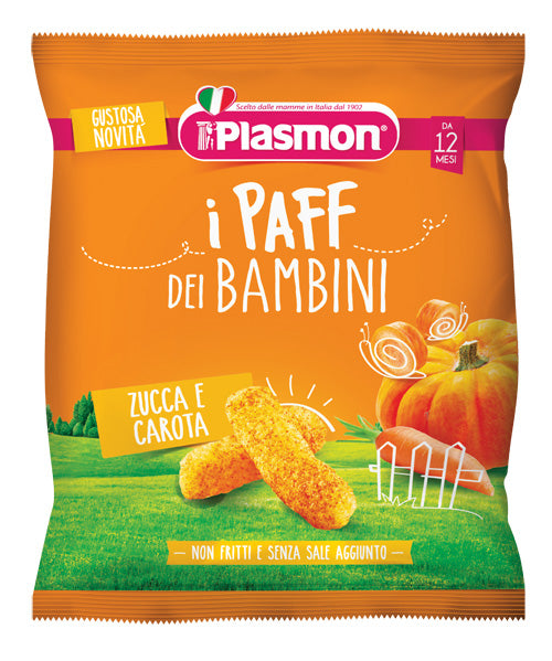 PLASMON DRY SNACK PAFF ZUCCA CAROTE 15 G