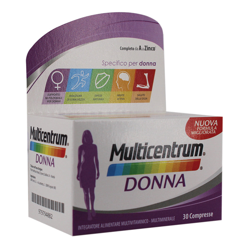 MULTICENTRUM DONNA 30 COMPRESSE-Integratore alimentare multivitaminico e multiminerale