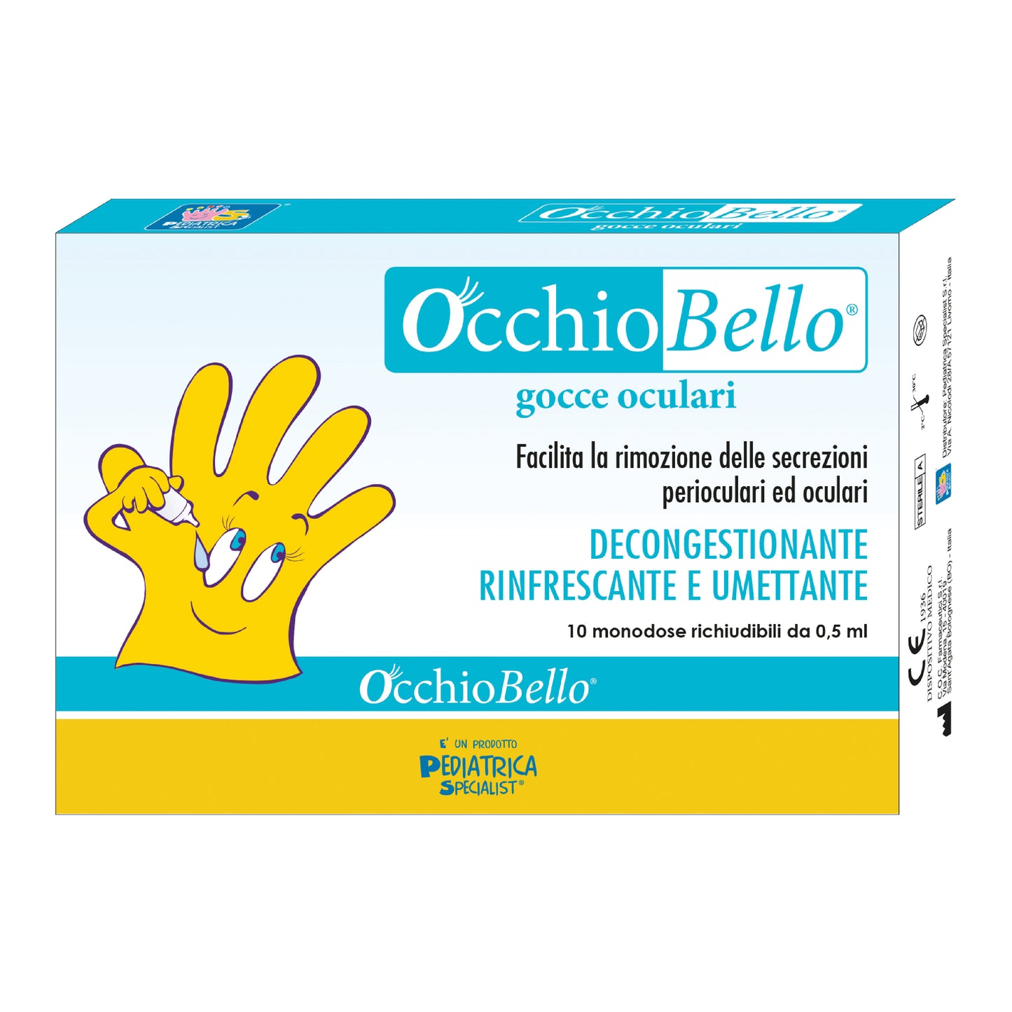 OCCHIOBELLO GOCCE OCULARI 10 FLACONCINI MONODOSE RICHIUDIBILI DA 0,5 ML