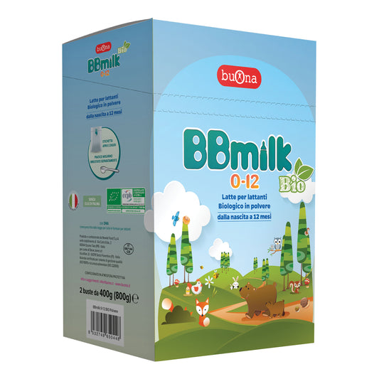 BBMILK 0-12 BIO POLVERE 2 BUSTE DA 400 G