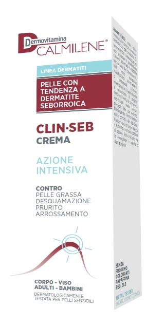 Dermovitamina Calmilene Clin -Seb Crema Azione Intensiva per pelle con tendenza a dermatite seborroica 50 ml