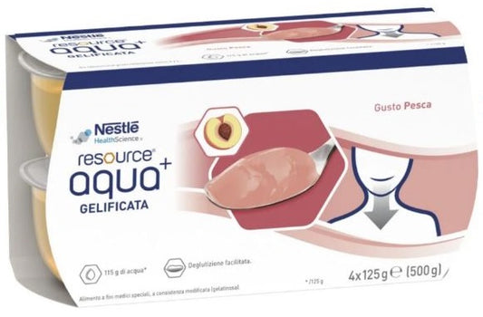 RESOURCE AQUA ACQUA GELIFICATA+PEACH CUP 6 4X125 G