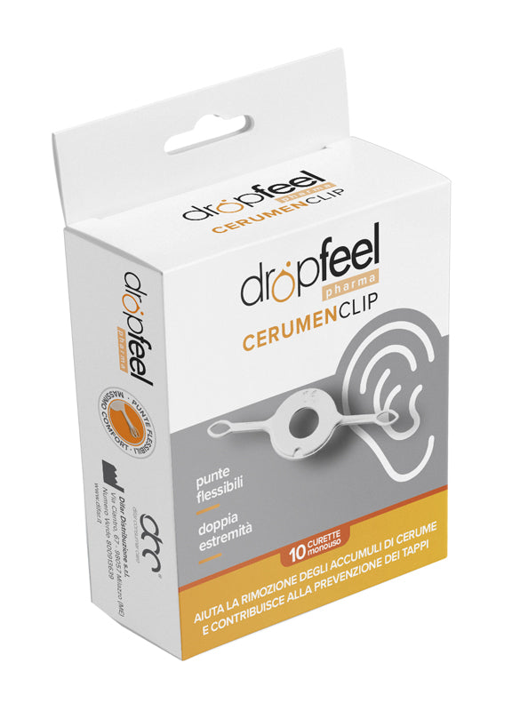 DROPFEEL CERUMEN CLIP CURETTA AURICOLARE PER RIMOZIONE CERUME 10 PEZZI