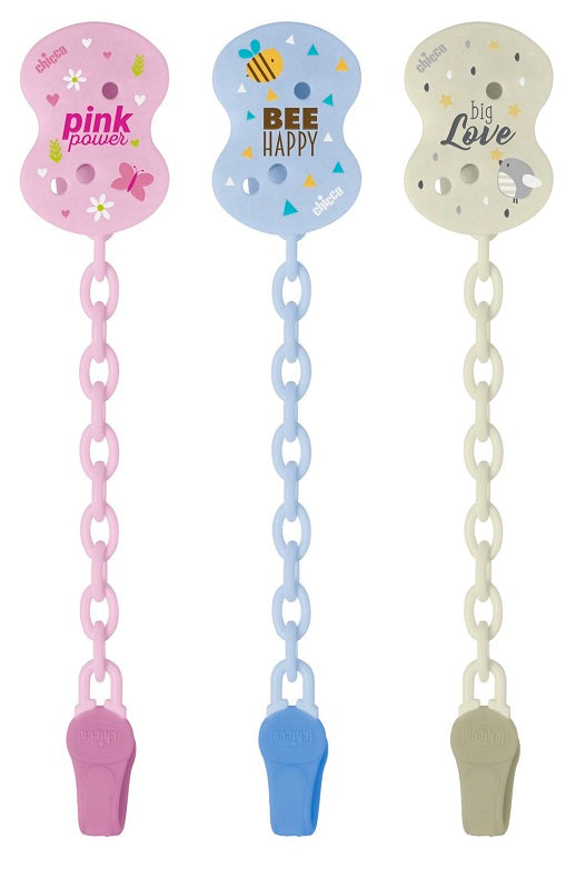 CHICCO CLIP CON CATENELLA MIXED COLORS NEW 2020