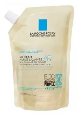 LA ROCHE POSAY LIPIKAR HUILE AP+ RICARICA-Olio detergente nutriente anti-arrossamento e anti-prurito.