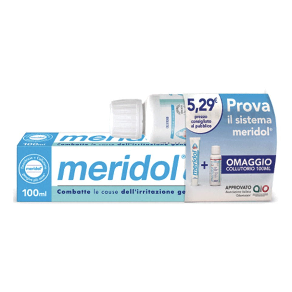 MERIDOL SPECIAL PACK 1 DENTIFRICIO MERIDOL 100 ML + 1 COLLUTORIO MERIDOL 100 ML IN OMAGGIO