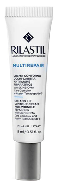 Rilastil Multirepair Crema Ripatrice Contorno Occhi/Labbra Antirughe 15 ml