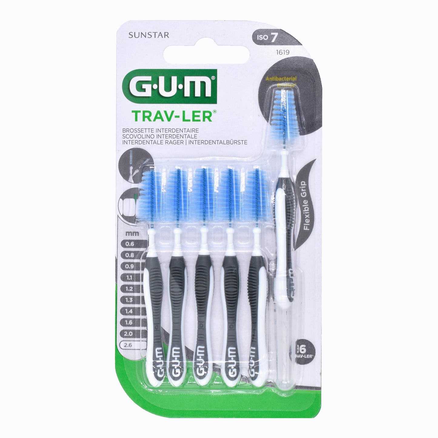 GUM TRAV-LER ISO 7 SCOVOLINI INTERDENTALI 2,6 6 PEZZI