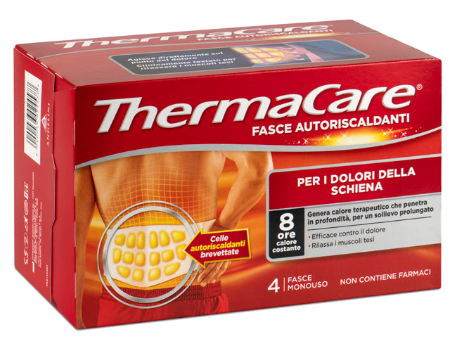 THERMACARE FASCE AUTORISCALDANTI-FASCIA SCHIENA 4 PEZZI