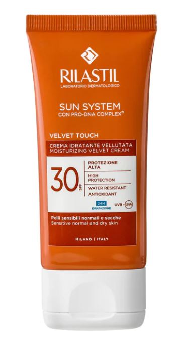 Rilastil Sun System Crema Solare Vellutata Protezione Viso SPF30 50ml