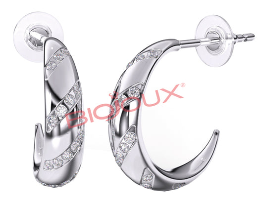 BJT209 ORECCHINI ADELAIDE HEART STAINLESS STEEL