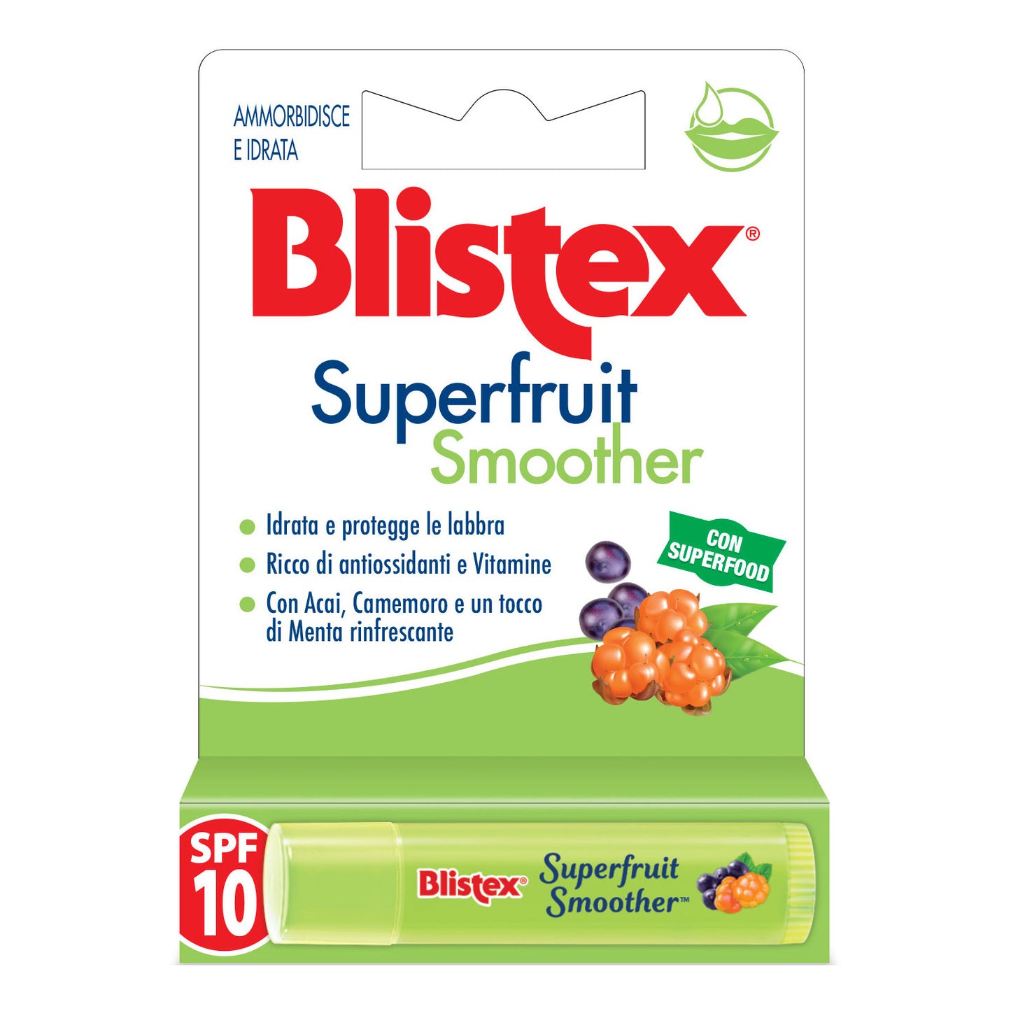 BLISTEX SUPERFRUIT SMOOTHER SPF10 STICK LABBRA