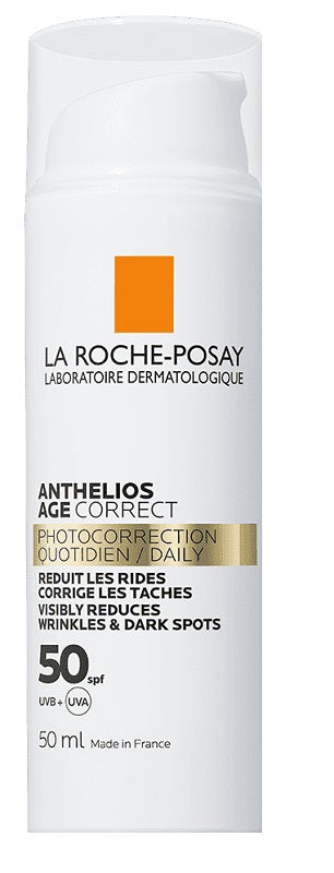 LA ROCHE POSAY ANTHELIOS AGE CORRECT SPF50-Crema solare trattamento anti macchie ed antirughe