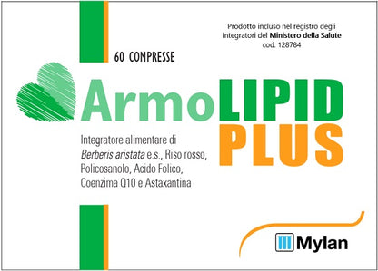 Armolipid Plus 60 compresse Integratore con riso rosso fermentato per il colesterolo ed i trigliceridi