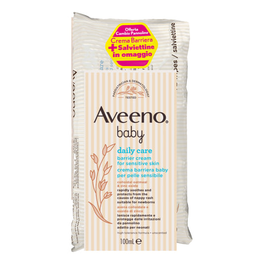 AVEENO BABY BARRIER 100 ML + BABY WIPES PROMO