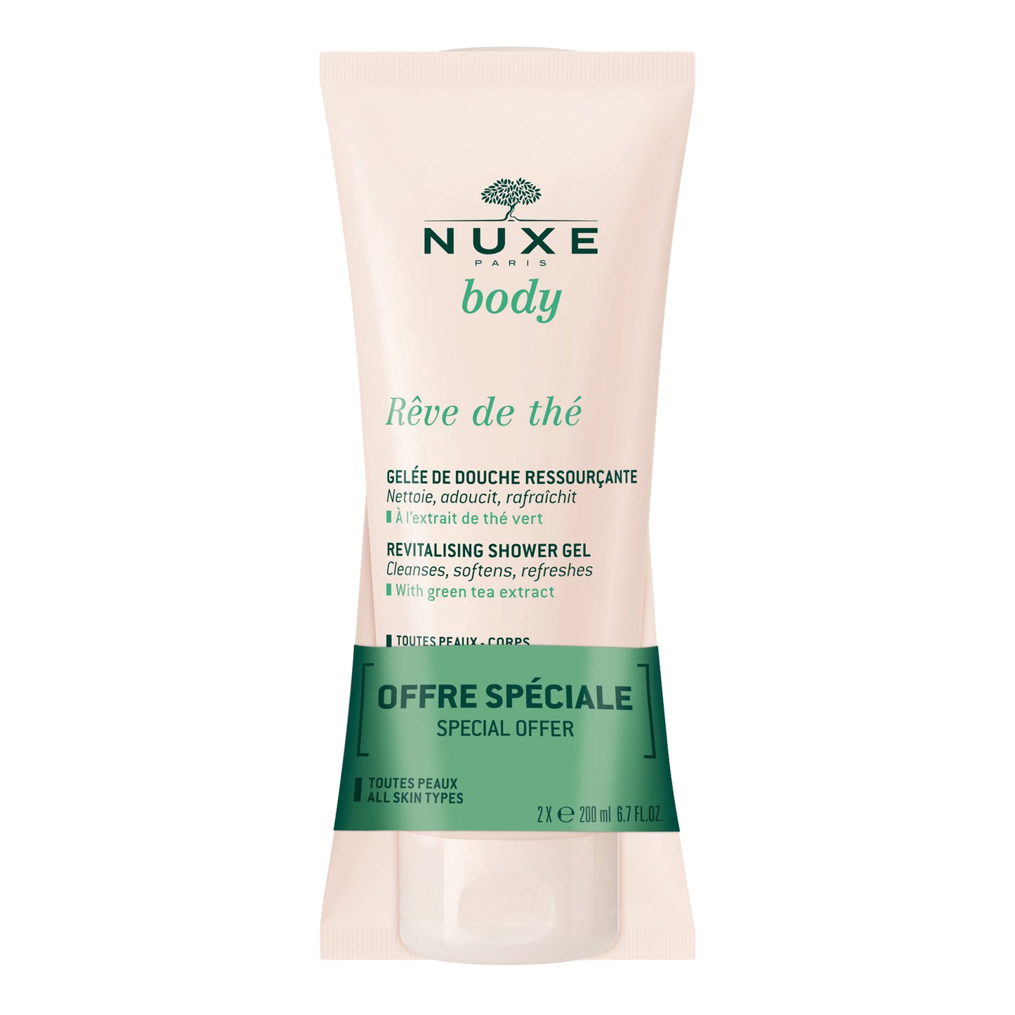NUXE DUO RDT GELEE DOUCHE 2 X 200 ML