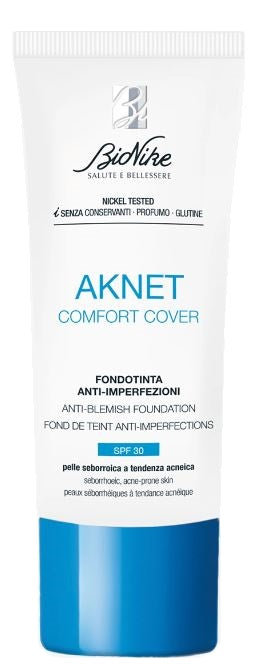 BIONIKE AKNET COMFORT COVER FONDOTINTA ANTI-IMPERFEZIONI 101 AVORIO 30ml