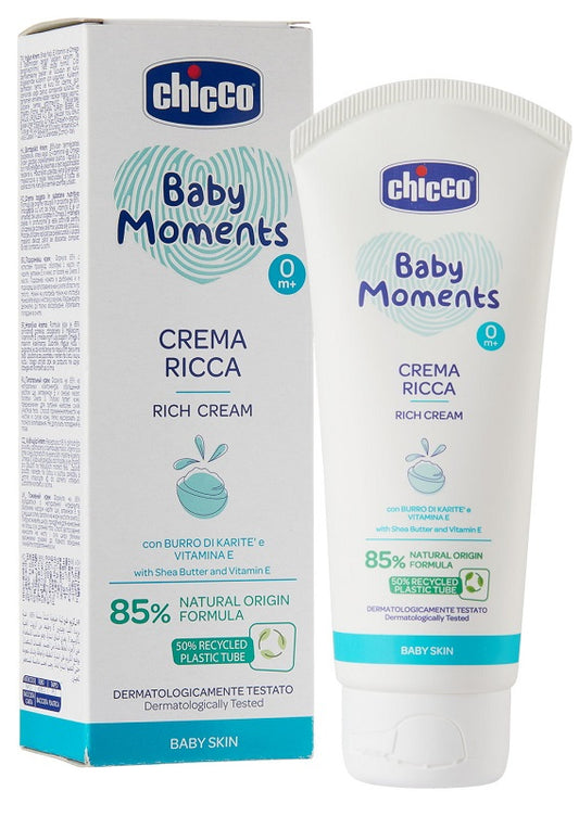 CHICCO BABY MOMENTS CREMA RICCA CON BURRO DI KARITE' E VITAMINA E 100 ML