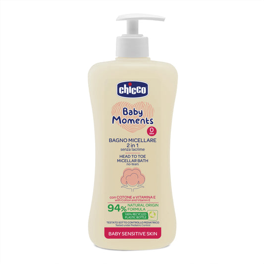 CHICCO BABY MOMENTS BAGNO CORPO CAPELLI MICELLARE 500 ML