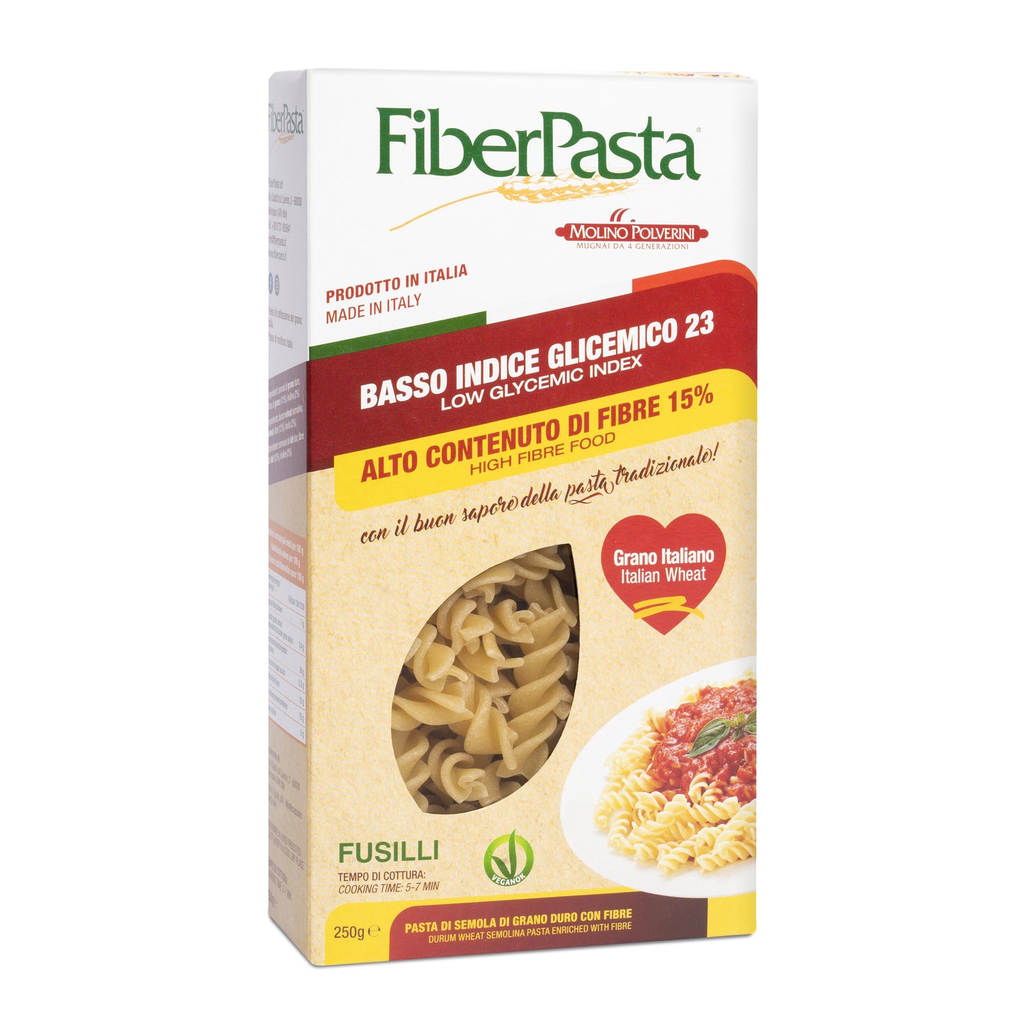 FIBERPASTA FUSILLI BASSO INDICE GLICEMICO 250 G