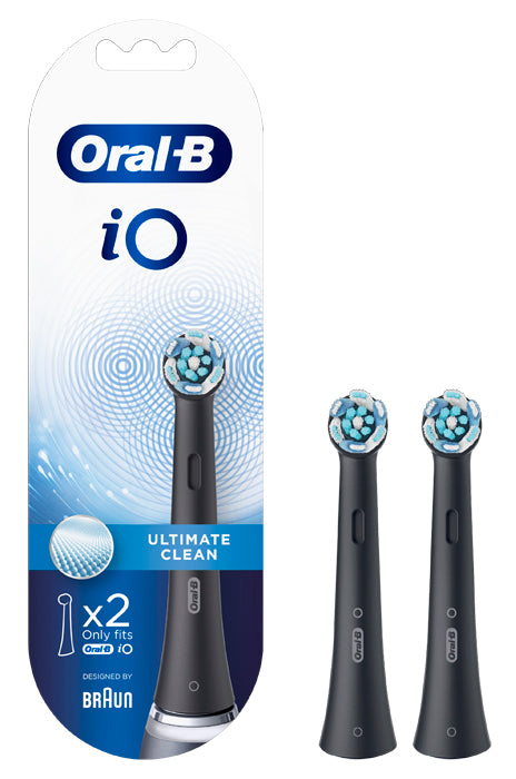 ORALB POWER REFILL IO ULTIMATE CLEAN BLACK 2 PEZZI