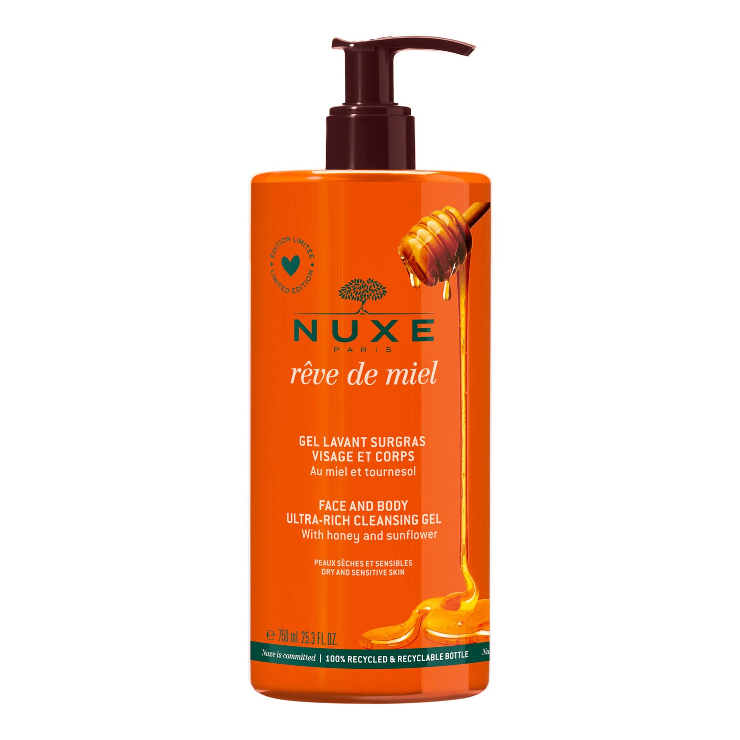 NUXE REVE DE MIEL GEL LAVANT SURGRAS 750 ML