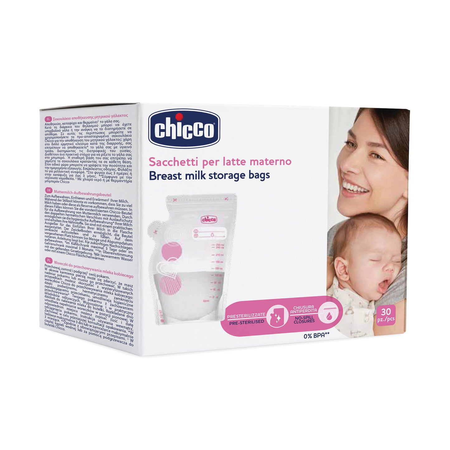 CHICCO SACCA LATTE 30 PEZZI