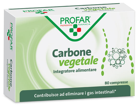 PROFAR CARBONE VEGETALE 80 COMPRESSE