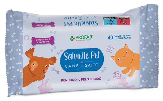 PROFAR SALVIETTE TALCO PET 40 PEZZI