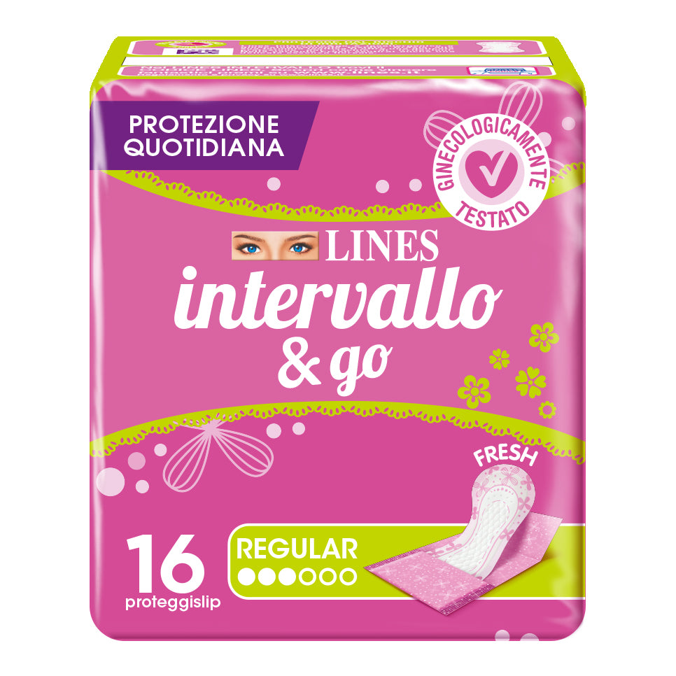 PROTEGGISLIP LINES INTERVALLO FRESH&GO RIPIEGATI 16 PEZZI