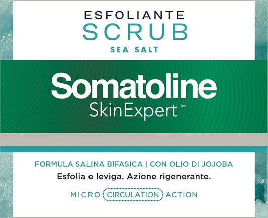 SOMATOLINE SKIN EXPERT SCRUB SEA SALT -Formula salina bifasica con olio di jojoba