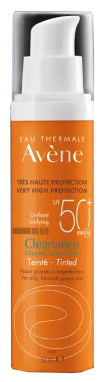 AVENE Cleanance crema solare viso colorata SPF50+ per pelle grassa a tendenza acneica 50ml